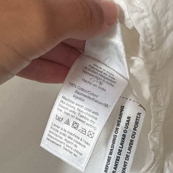 J. Crew Ivory Ruffled Blouse - Picture 6 of 6